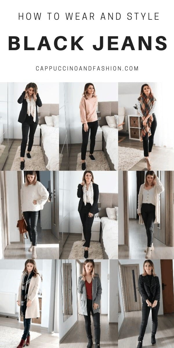 What to Wear with Black Jeans - 8 Black Jeans - Cappuccino and Fashion