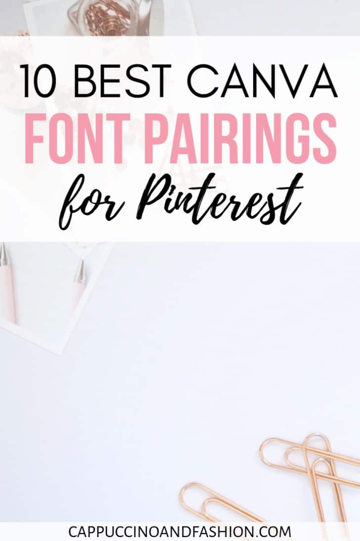 10 best canva font combinations for pinterest