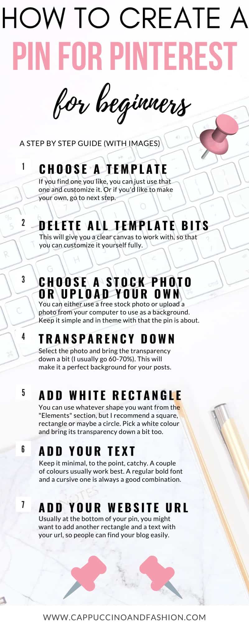 how to create a pin for pinterest for beginners