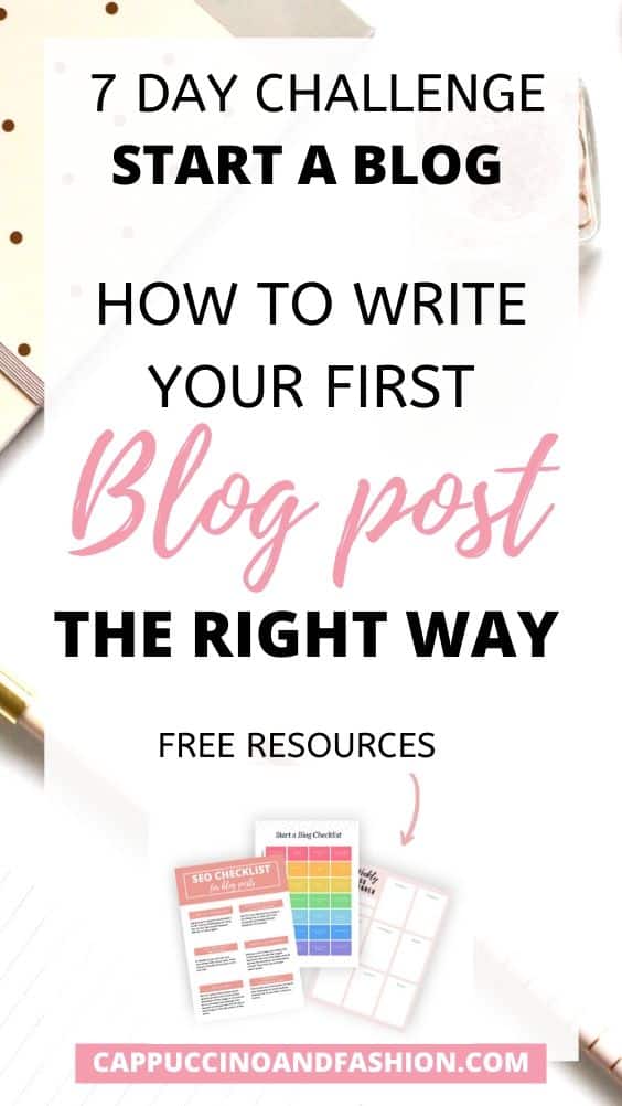how to write your first blog post properly