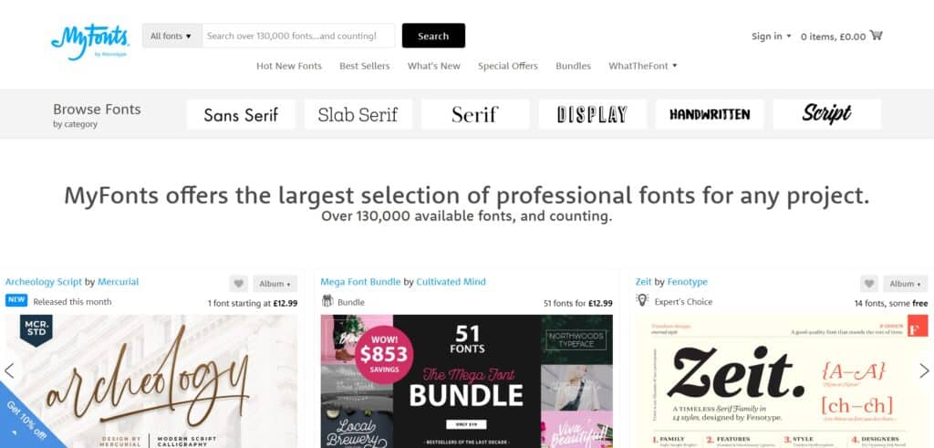 my fonts sites for bloggers