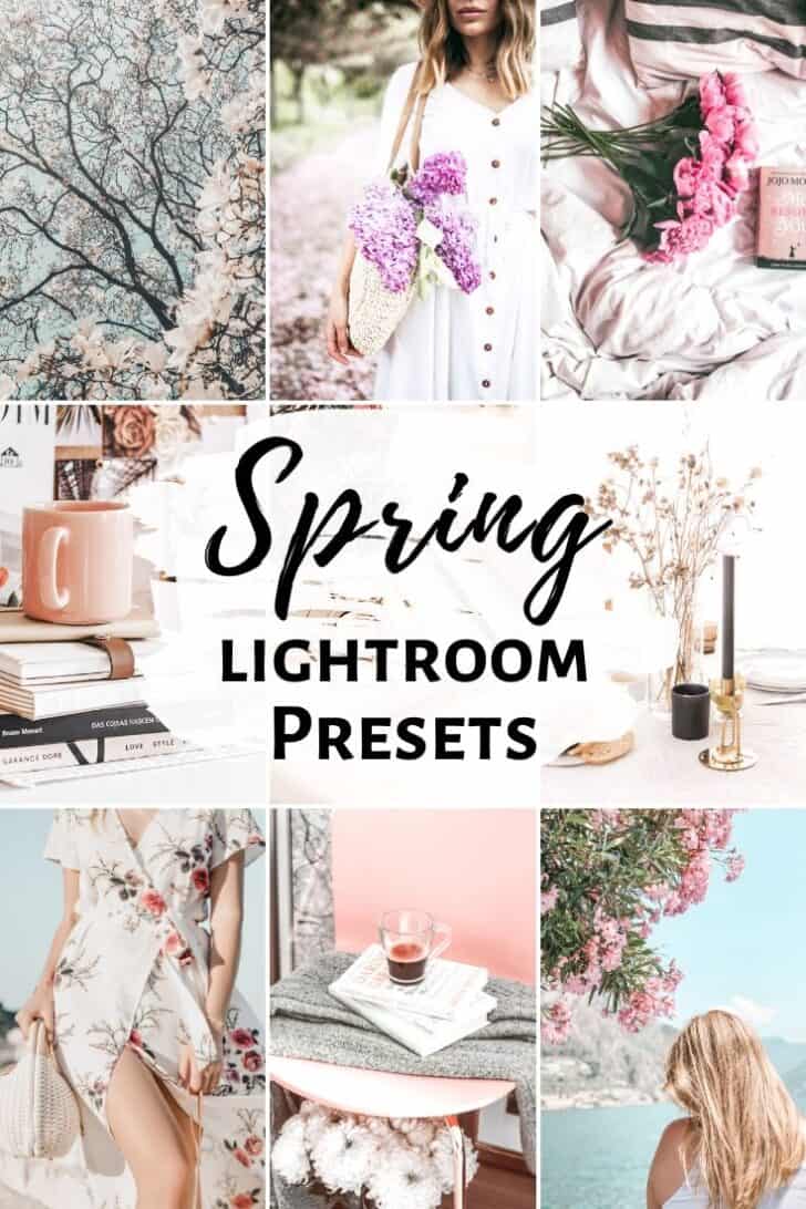 spring pastels bright airy lightroom mobile presets