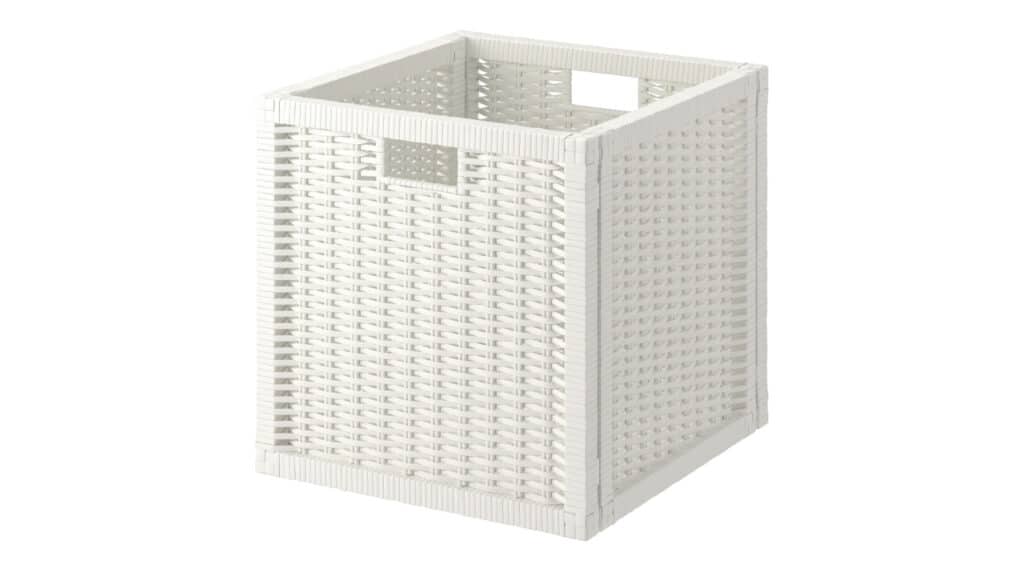 Branas white basket ikea