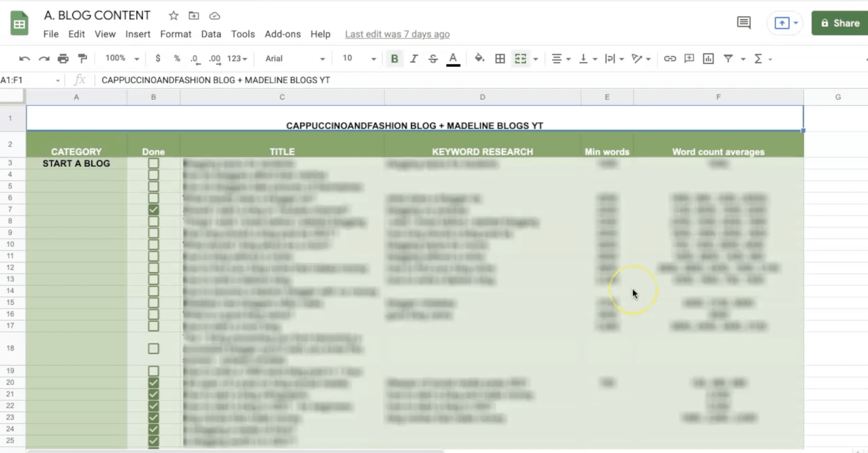 How to Plan Content Creation in Google Sheets