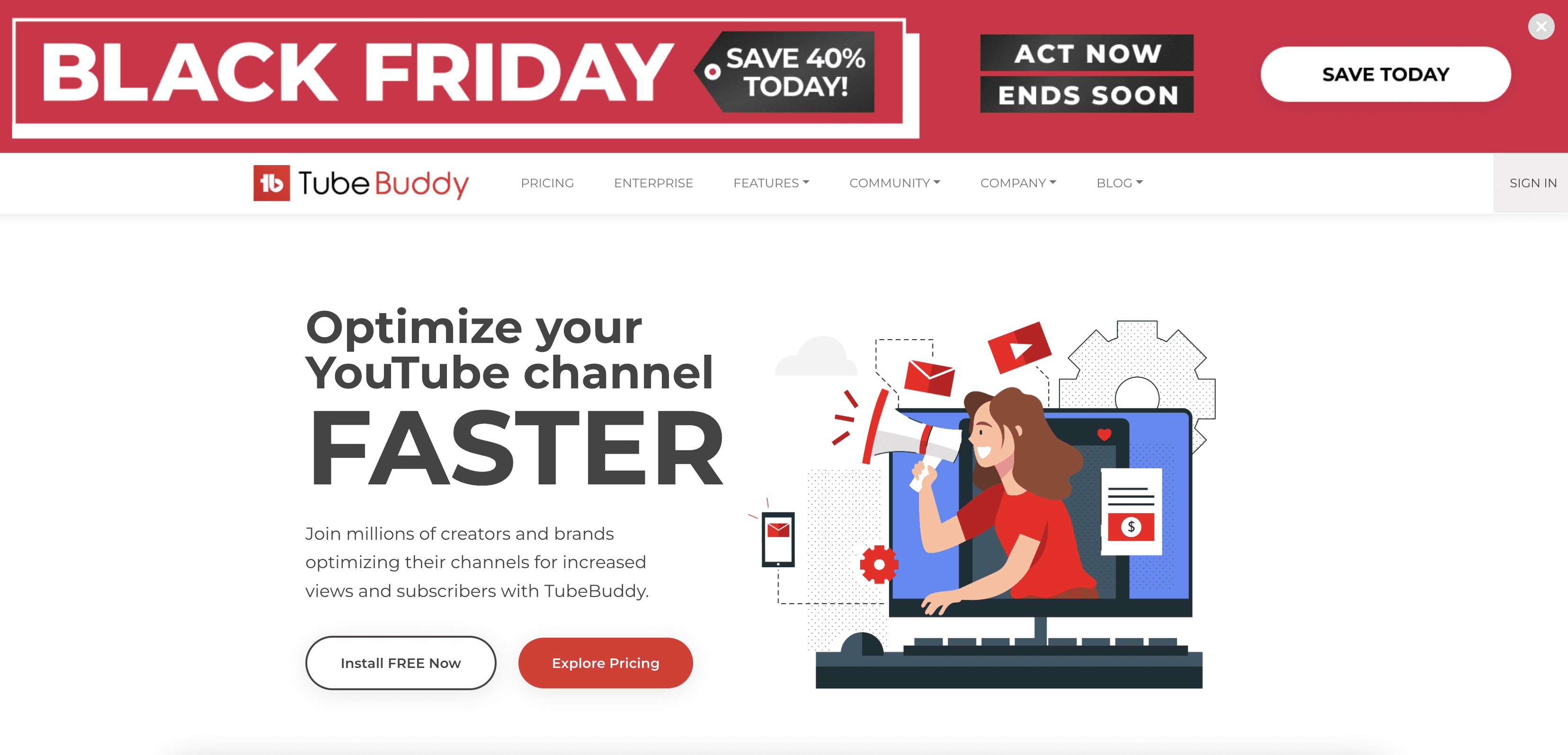Black Friday Deals 2022 for bloggers TubeBuddy